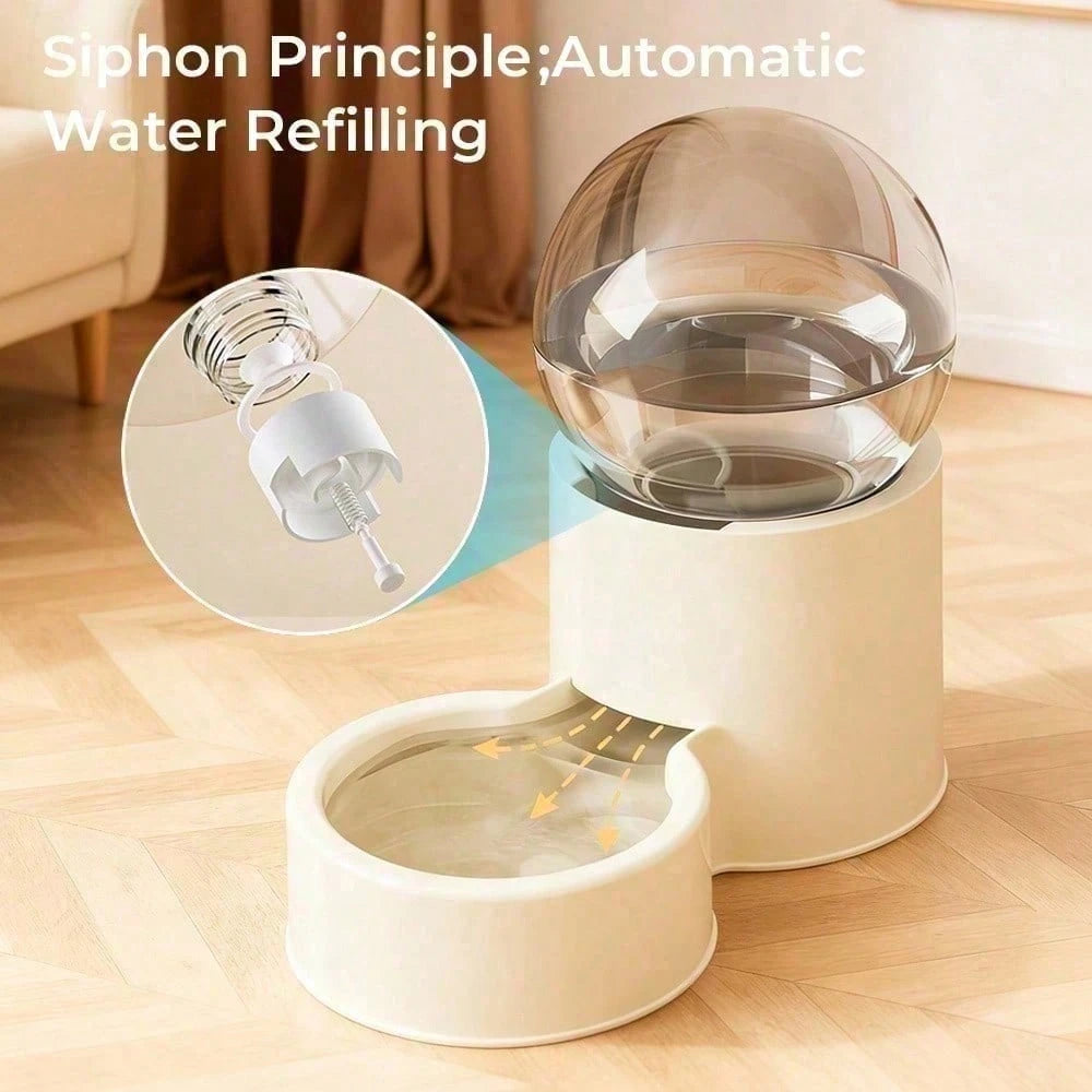 Automatic Pet Food Dispenser, Automatic Water Dispenser For Cats And Dogs, Scheduled Feeding System, Durable Pet Feeder With Large Capacity Storage Compartment, Pet Supplies For Home