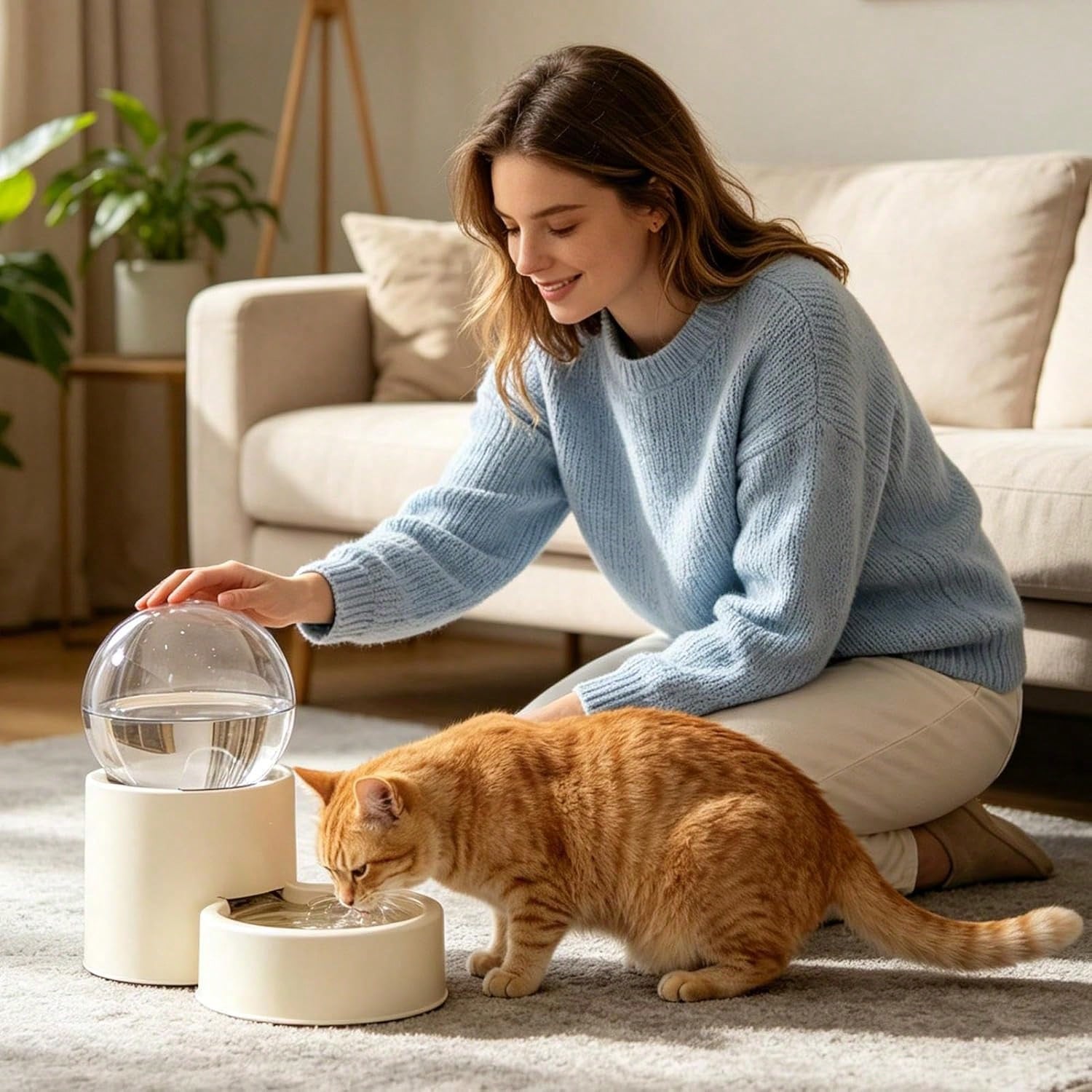 Automatic Pet Food Dispenser, Automatic Water Dispenser For Cats And Dogs, Scheduled Feeding System, Durable Pet Feeder With Large Capacity Storage Compartment, Pet Supplies For Home