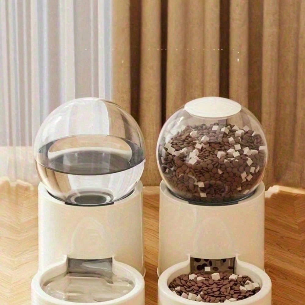 Automatic Pet Food Dispenser, Automatic Water Dispenser For Cats And Dogs, Scheduled Feeding System, Durable Pet Feeder With Large Capacity Storage Compartment, Pet Supplies For Home