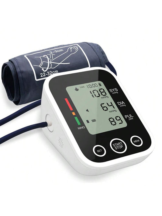 Automatic Upper Arm Blood Pressure Monitor With English Voice Prompt Digital Blood Pressure Meter