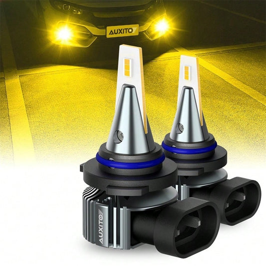 AUXITO 9006 HB4 LED Fog Light Bulbs 3000K Amber Yellow 4000 LM High Brightness