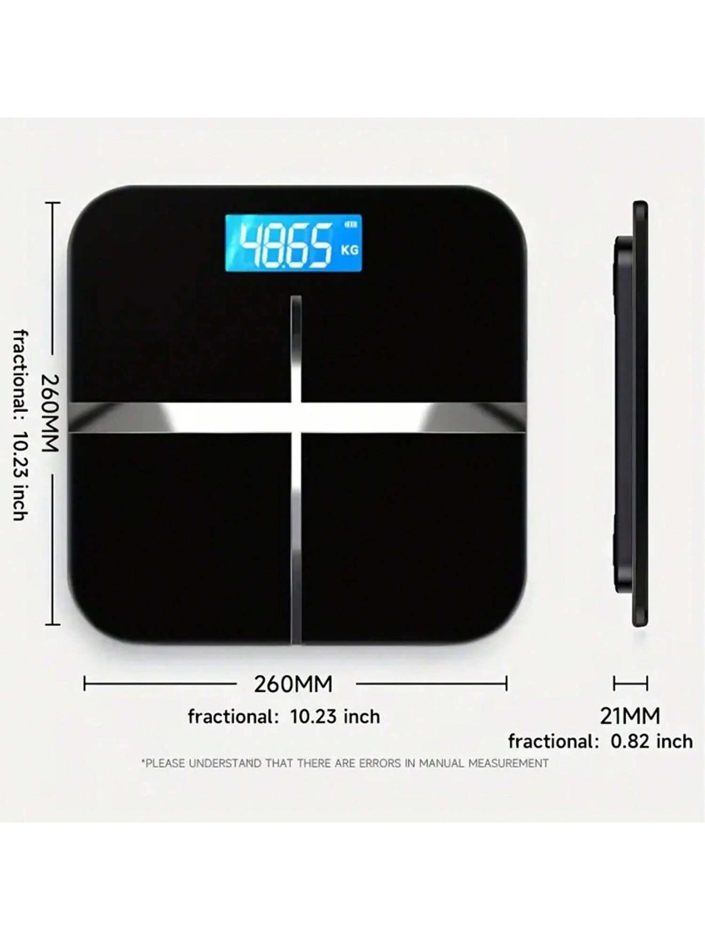 AVXLRQ 1pc Scale For Body Weight, Digital Bathroom Scale With Large LED Display, Body Scale With Extra-High Capacity, Weighing Machine With Big Platform, Most Accurate To 0.05lb