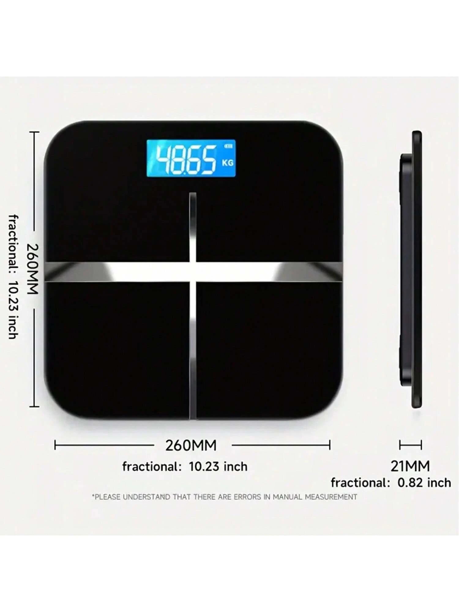 AVXLRQ 1pc Scale For Body Weight, Digital Bathroom Scale With Large LED Display, Body Scale With Extra-High Capacity, Weighing Machine With Big Platform, Most Accurate To 0.05lb