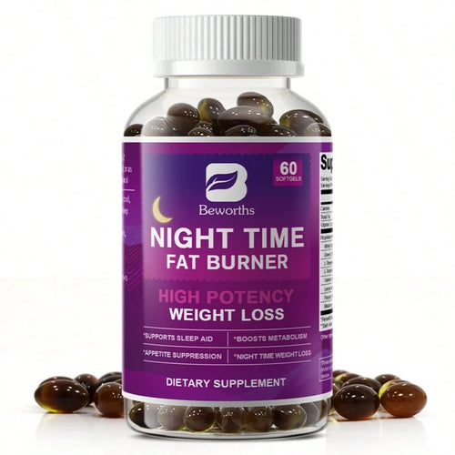 B BEWORTHS BEWORTHS Nighttime Support Capsules- 60 Capsules, Formulated With Green Coffee Beans, White Kidney Beans, And L-Tryptophan- Support Metabolism, Weight Loss, Restful Sleep, And Overall Wel