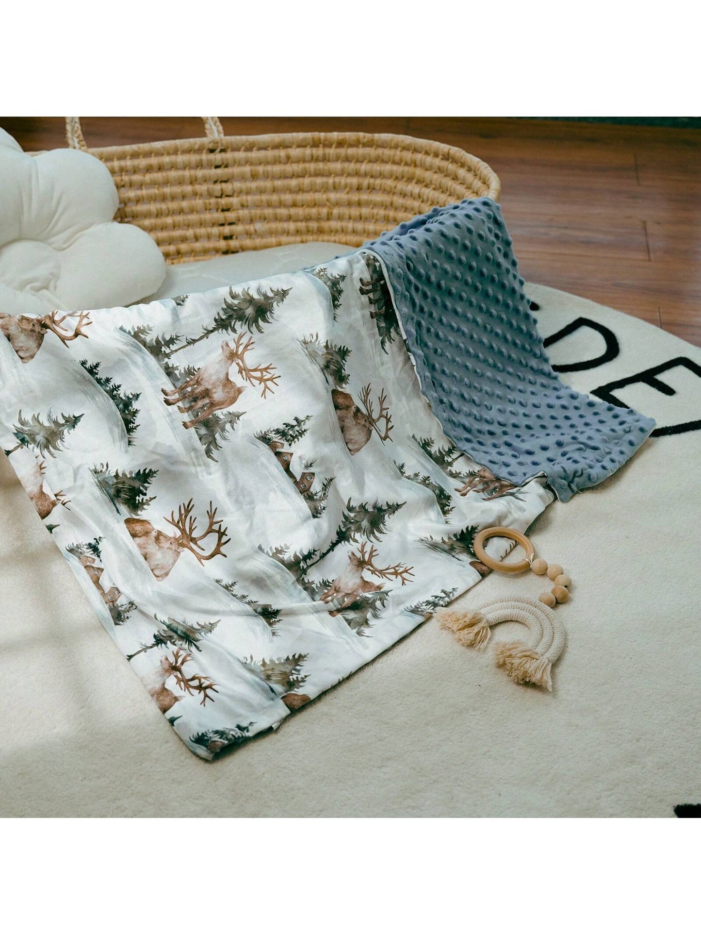 Baby Blankets Unisex Newborn Thick, Super Soft Comfy Blankets, For Shower Gifts, 30 X 40 Inch