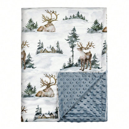Baby Blankets Unisex Newborn Thick, Super Soft Comfy Blankets, For Shower Gifts, 30 X 40 Inch