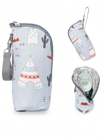 Baby Bottle Thermal Bag, Insulated Travel Carrier For Infants