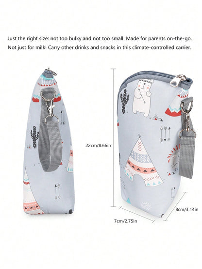Baby Bottle Thermal Bag, Insulated Travel Carrier For Infants