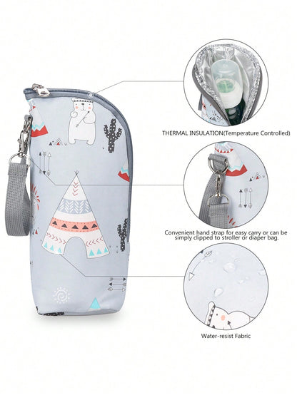 Baby Bottle Thermal Bag, Insulated Travel Carrier For Infants