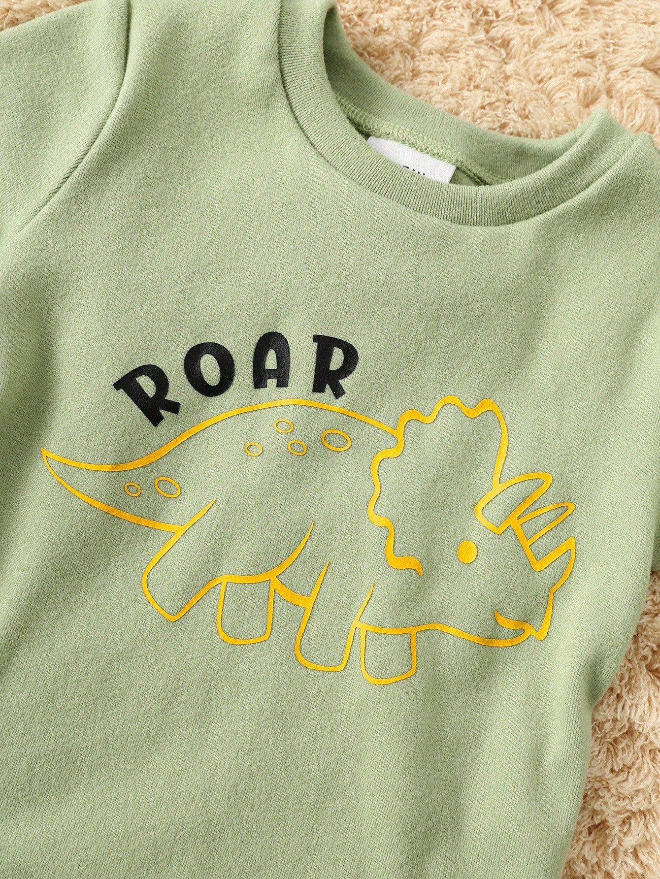 Baby Boy Baby Girl Toddler Boy Fall And Winter Clothes, Pajamas, 4pcs/Set Knitted Soft Cute Dinosaur Pattern Crew Neck Long Sleeve Top And Long Pants Tight Home Wear Set Two Pieces Pajamas, Suit