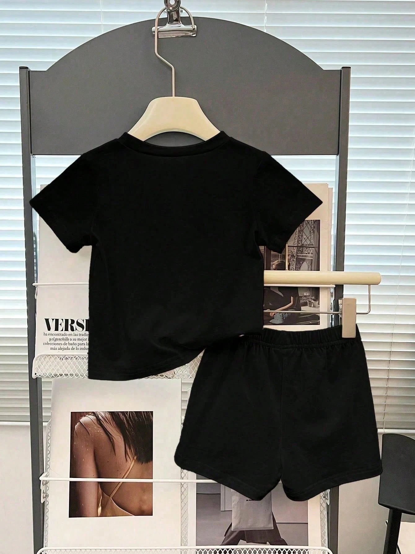 Baby Boy Letter Print Short Sleeve T-Shirt And Shorts