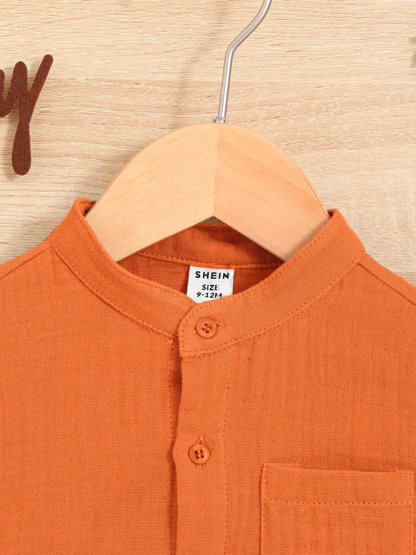 Baby Boy Solid Color Short Sleeve Shirt And Shorts 2 Pieces Outfit, Fashionable For Summer
