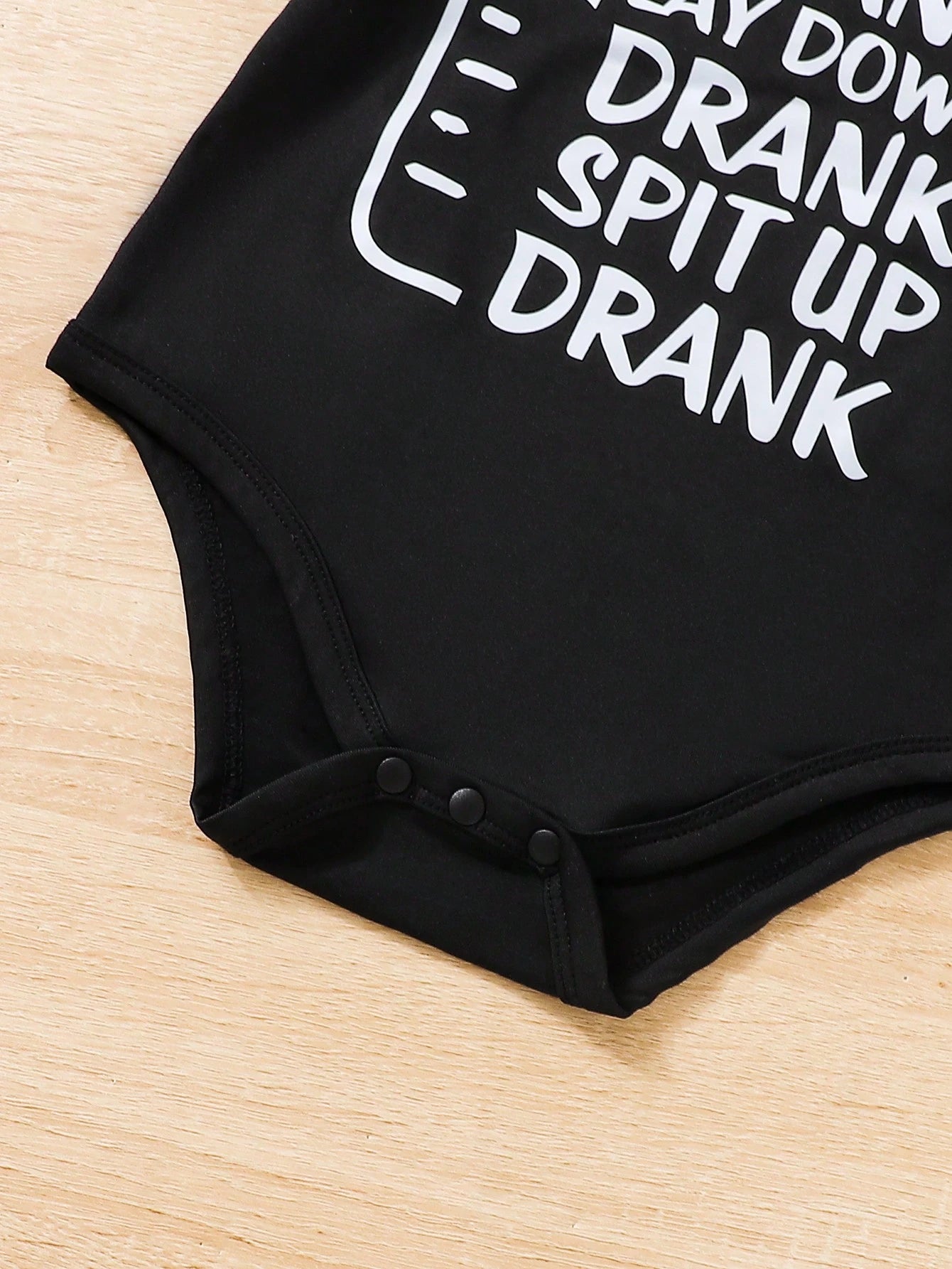 Baby Boys Casual Everyday Versatile Cute & Fun Slogan Print Soft Comfortable Knit Bodysuit  Suitable For Wear And Outdoor Activities  Spring/Summer