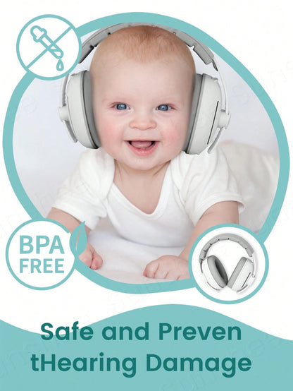 Baby Ear Protection Noise Cancelling Headphones For Babies, 2-In-1 Baby Ear Protection, Baby Travel Essentials For Outdoor