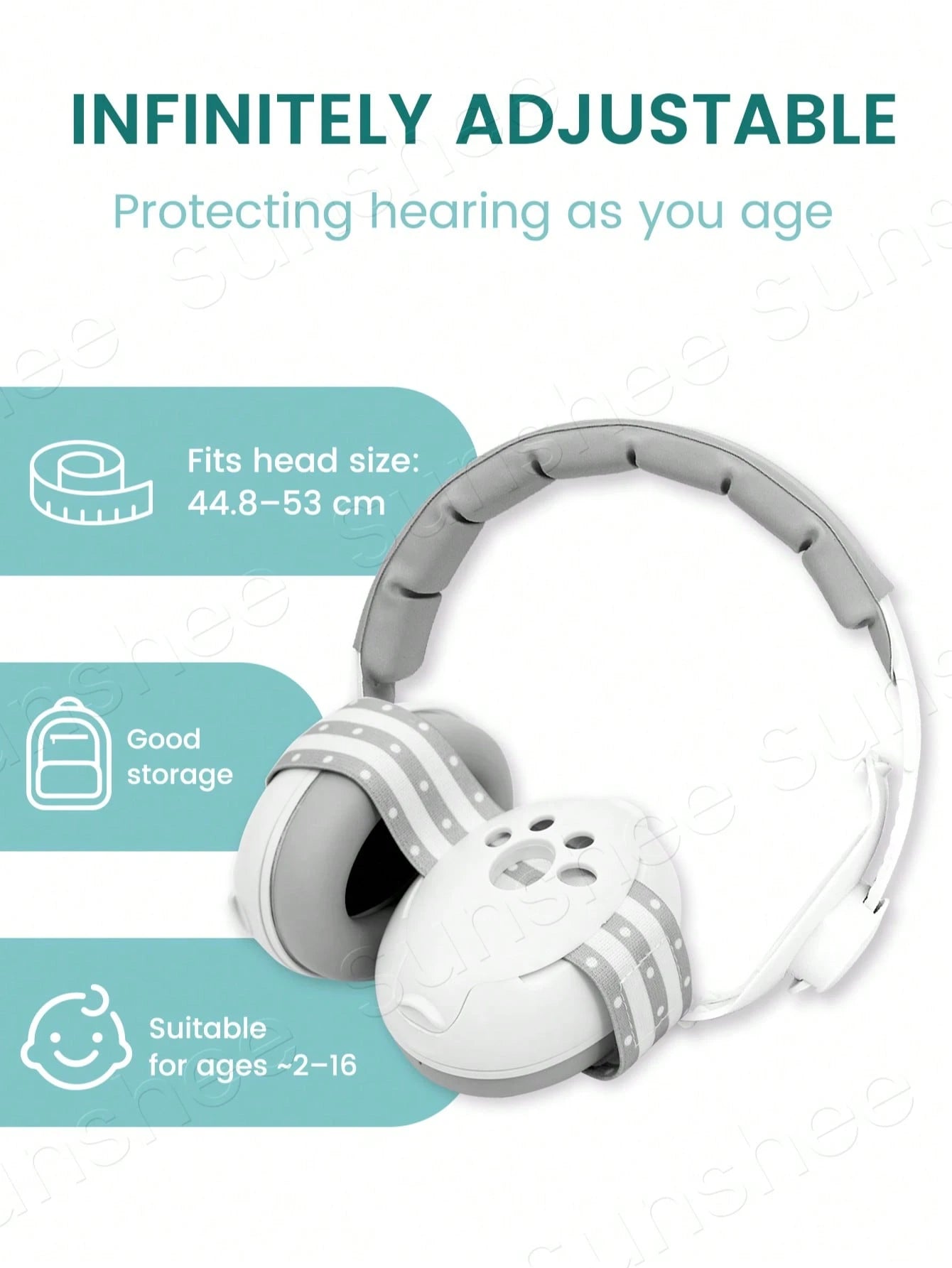 Baby Ear Protection Noise Cancelling Headphones For Babies, 2-In-1 Baby Ear Protection, Baby Travel Essentials For Outdoor