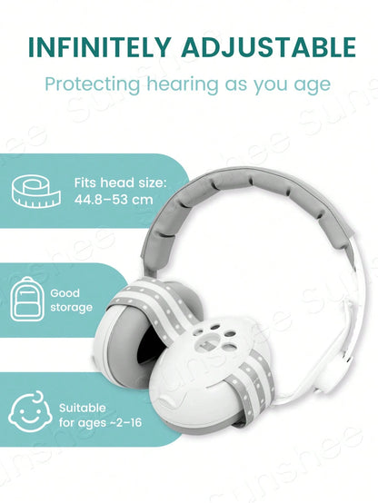 Baby Ear Protection Noise Cancelling Headphones For Babies, 2-In-1 Baby Ear Protection, Baby Travel Essentials For Outdoor