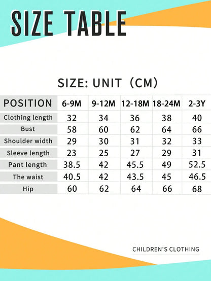 Baby Girl Cartoon Print Warm Crew Neck Sweatshirt And Cargo Pants