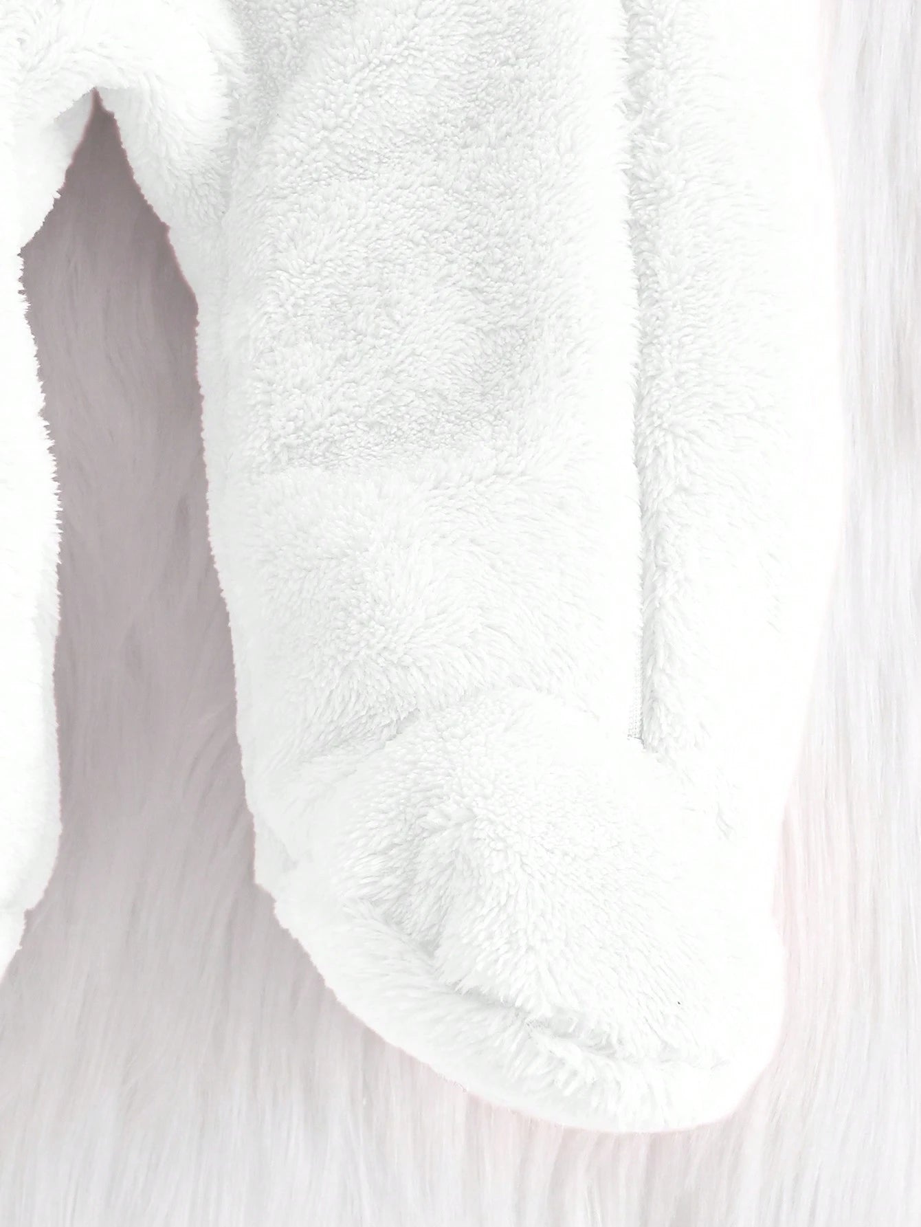 Baby Girl Fluffy Ear Pocket Hooded Long Sleeve Pajama Romper, Warm & Soft Comfortable Elegant Simple Pink Jumpsuit Loungewear