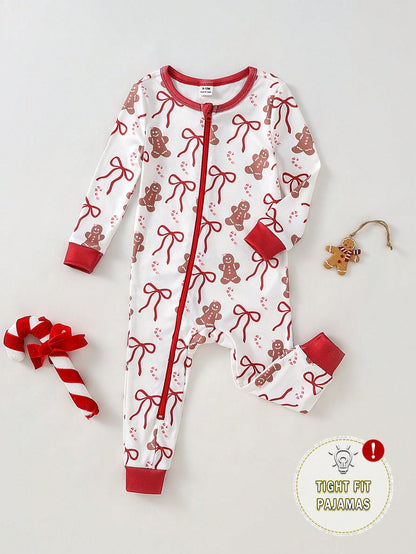 Baby Girl Sweet Cute Elegant Casual Daily Comfortable Soft Skin-Friendly Knitted High Elasticity Tight-Fitting Fabric Multi-Color Cloud Animal Cow Donut Cake Dessert Cartoon Pattern Print Long Sleeve