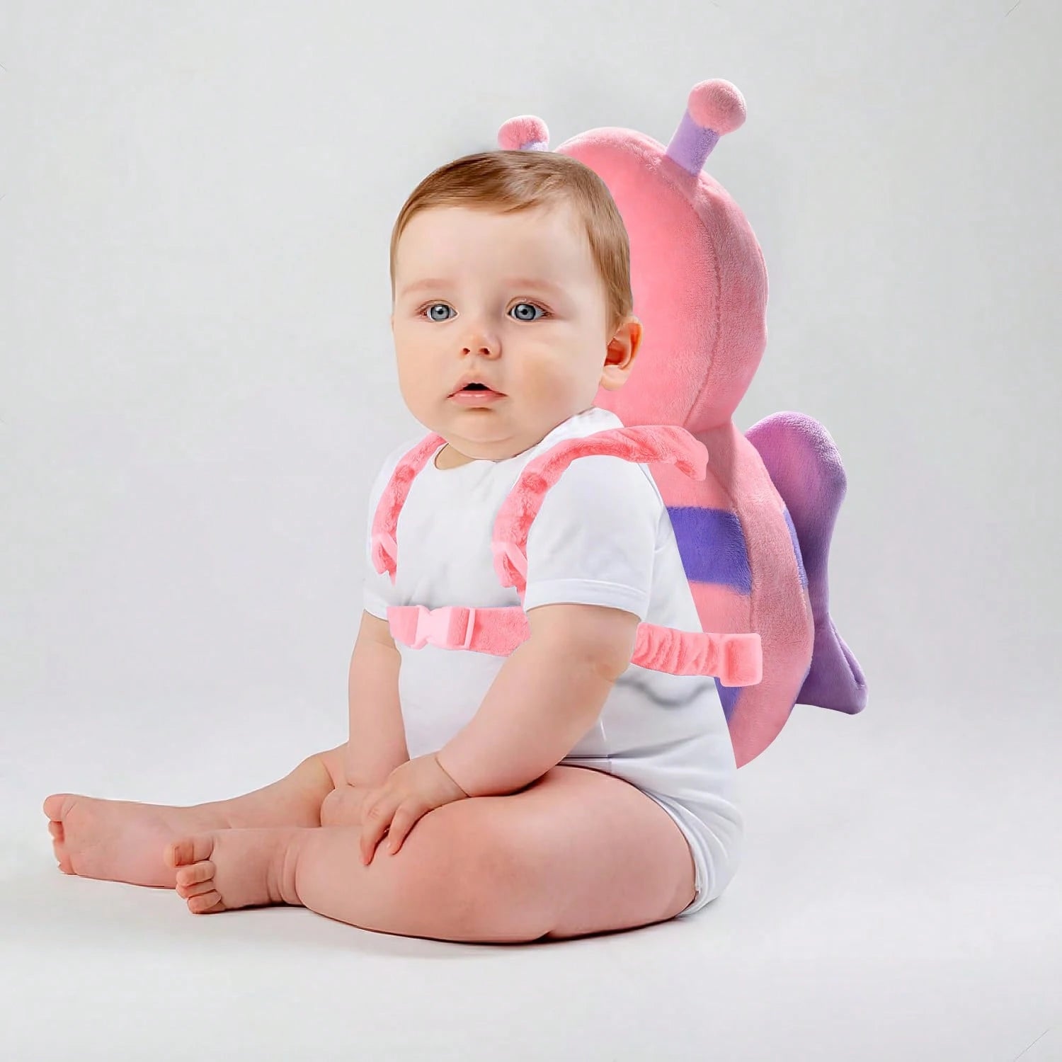 Baby Head Protector Pad Safety Pad For Walking & Crawling,Toddlers Head Safety Adjustable Back-Pack