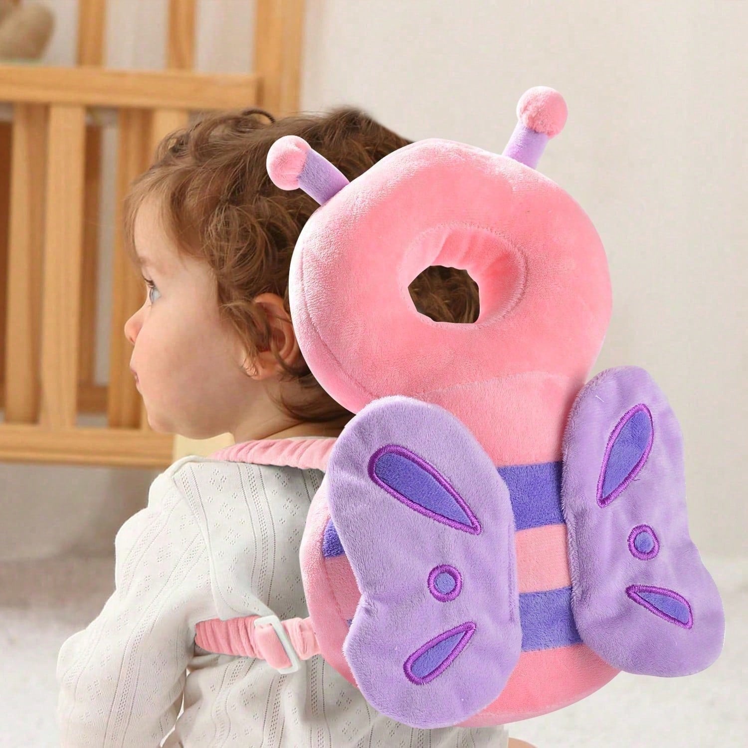 Baby Head Protector Pad Safety Pad For Walking & Crawling,Toddlers Head Safety Adjustable Back-Pack