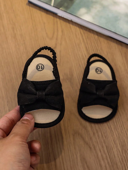 Baby Sandals 0-15 Months Bow Decor Prewalker Shoes