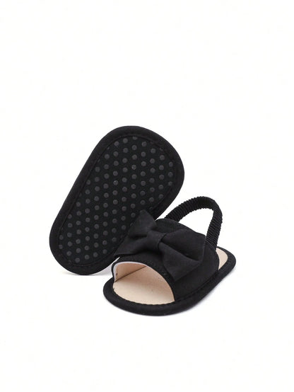 Baby Sandals 0-15 Months Bow Decor Prewalker Shoes