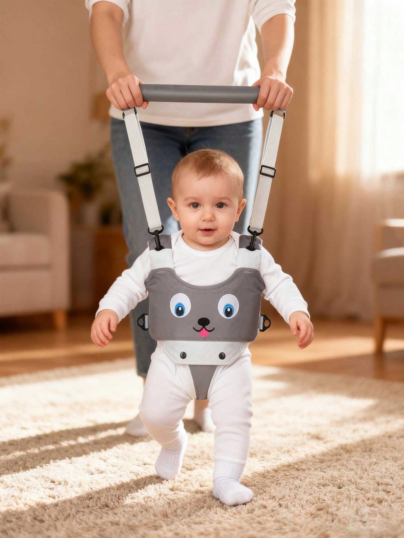 Baby Walking Assistant Harness- Handheld Child Walking Aid- Infant Toddler Walking Harness Leash- Children Baby Walking Learning Support Training Tool- Suitable For 7-24 Months Old Kids