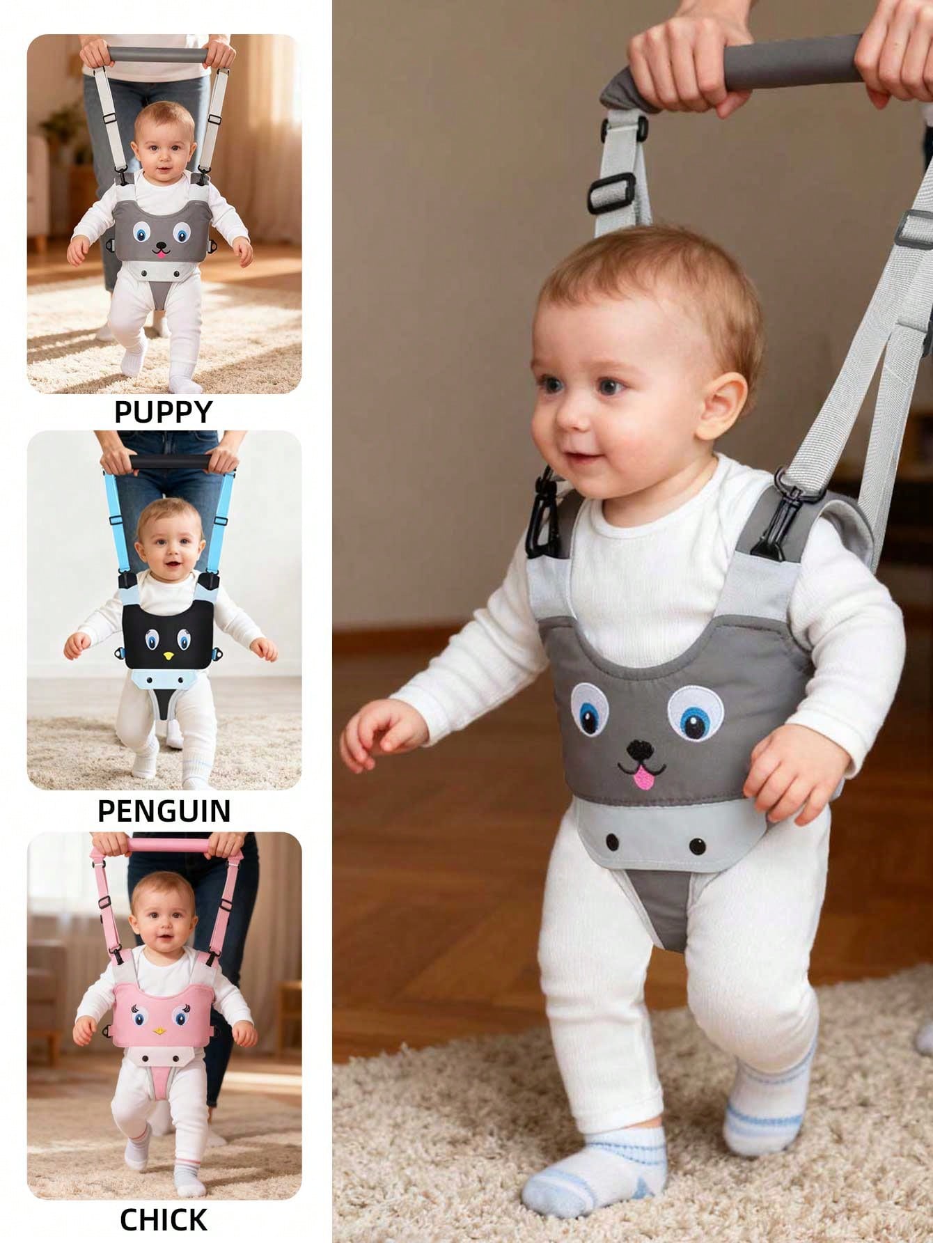 Baby Walking Assistant Harness- Handheld Child Walking Aid- Infant Toddler Walking Harness Leash- Children Baby Walking Learning Support Training Tool- Suitable For 7-24 Months Old Kids