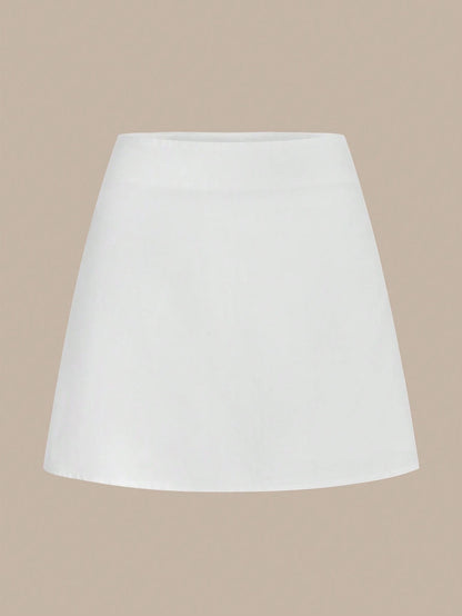 BASICS Ladies' Simple Solid Color Casual Skirt Summer For Women