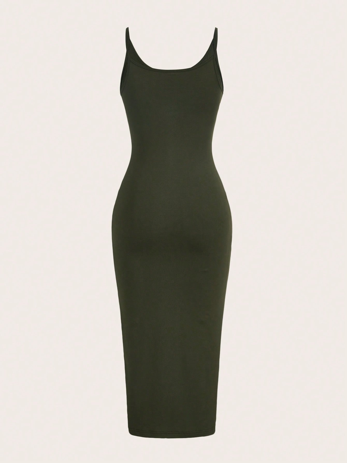 BASICS Solid Form Fitted Slip Casual Dinner Dating Dress/Summer Elegant Summer Outfit For Women