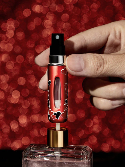 Betty Boop x 5 Ml Cartoon Character & Heart Shaped Refillable Misting Spray Bottle, Gift Ideas,Party,Holiday,Valentine's Day,Vacation