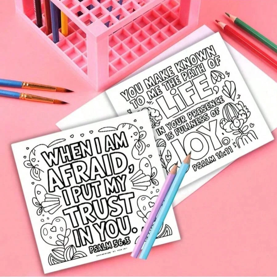Bible Verse Coloring Book, Suitable For Adults Comfort And Relaxation, Perfect Gift For Valentine's Day, New Year, Birthday And Party, Suitable For Various Holidays, Suitable For Friends, Family And C