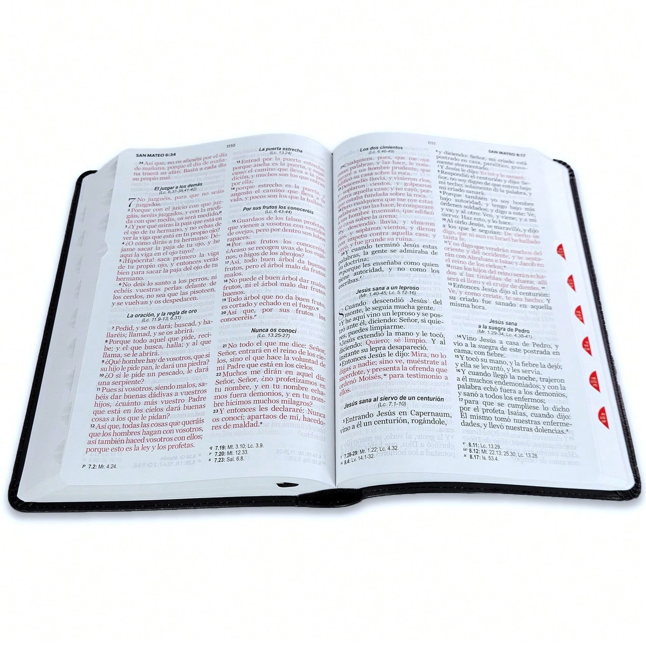 Biblia Letra Grande 12 Puntos RV1960 Imit Piel Negro Cordero Y Leon Con Indice