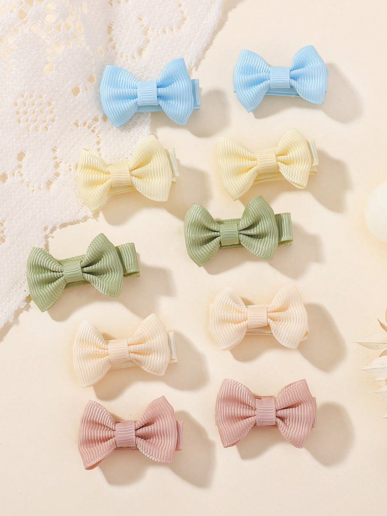 bilicaca 30pcs/Pack Candy Color Fully Covered Bowknot Kids Hair Clips, Bowknot Baby Hair Accessories, Random Color Love Valentine