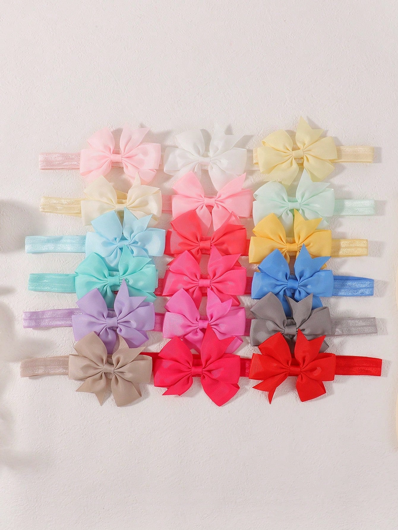 bilicaca 5/12pcs Random Color Bowknot Baby Wide Headband, High Elastic Soft Children Headband, Girls Daily Party Dress Photo Shoot Atmosphere Hair Accessory