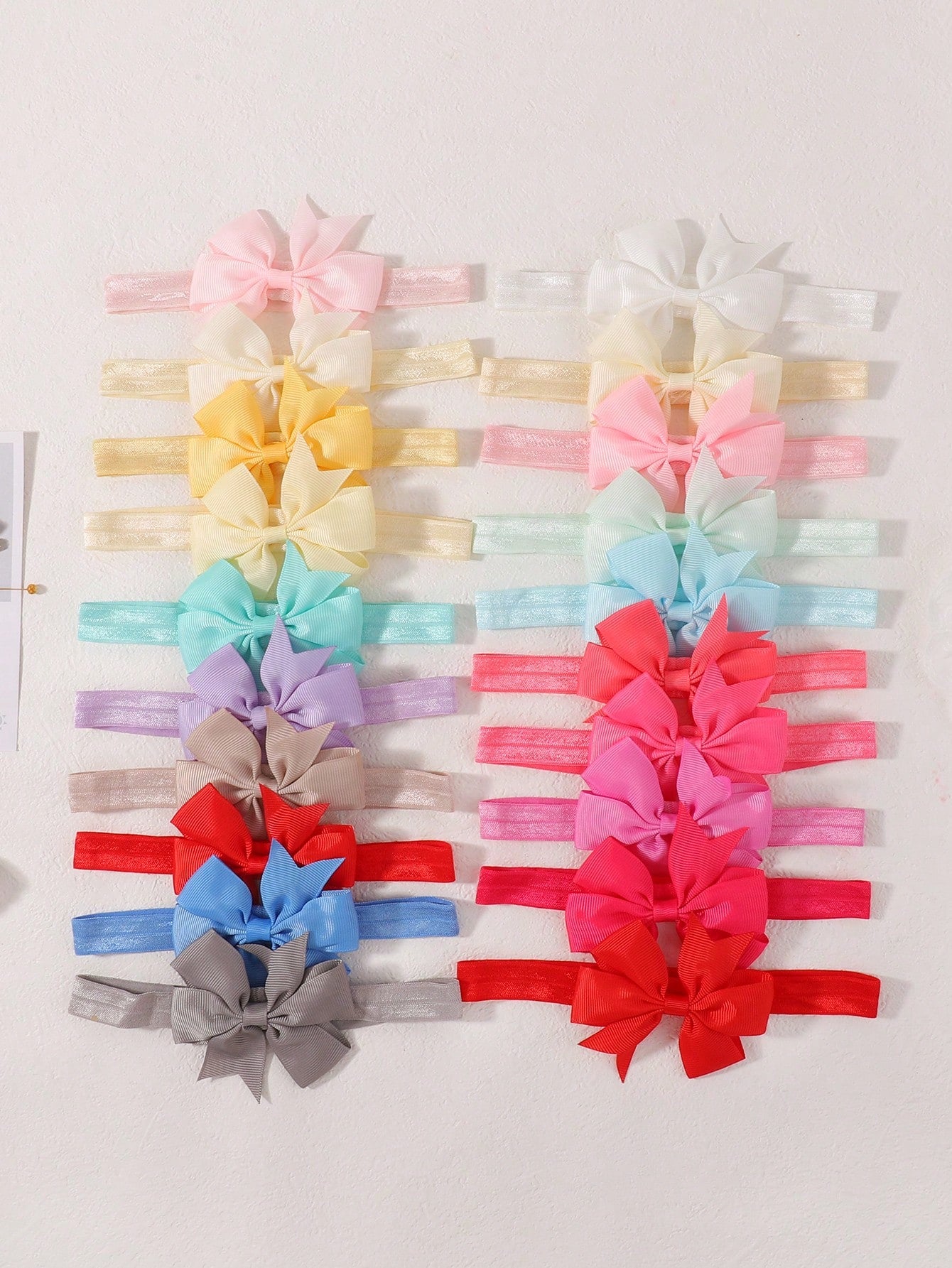 bilicaca 5/12pcs Random Color Bowknot Baby Wide Headband, High Elastic Soft Children Headband, Girls Daily Party Dress Photo Shoot Atmosphere Hair Accessory