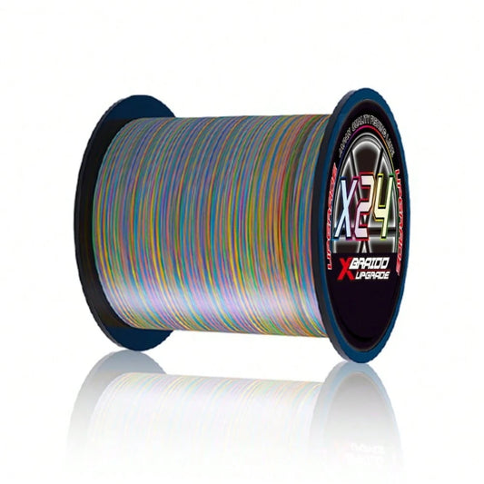 BKUMAN24 Braided PE Fishing Line, Multi-Color, 500m, Multiple Strength Options. Smooth And Abrasion-Resistant, Suitable For Freshwater And Saltwater Hunting And Fishing, Ideal For Anglers And Fishing