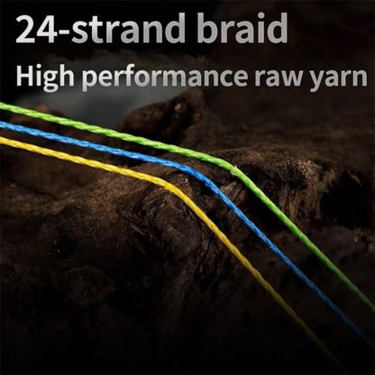 BKUMAN24 Braided PE Fishing Line, Multi-Color, 500m, Multiple Strength Options. Smooth And Abrasion-Resistant, Suitable For Freshwater And Saltwater Hunting And Fishing, Ideal For Anglers And Fishing