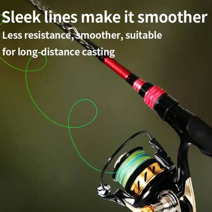 BKUMAN24 Braided PE Fishing Line, Multi-Color, 500m, Multiple Strength Options. Smooth And Abrasion-Resistant, Suitable For Freshwater And Saltwater Hunting And Fishing, Ideal For Anglers And Fishing