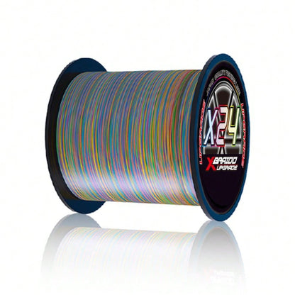 BKUMAN24 Braided PE Fishing Line, Multi-Color, 500m, Multiple Strength Options. Smooth And Abrasion-Resistant, Suitable For Freshwater And Saltwater Hunting And Fishing, Ideal For Anglers And Fishing
