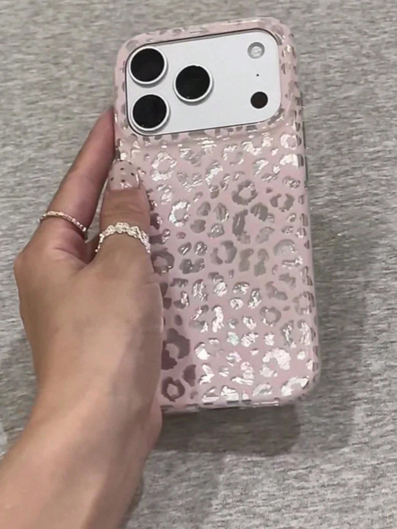 Blue & Brown Leopard Print Unique Style Phone Case Compatible With IPhone 16 Pro Max, IPhone 14, IPhone 13, IPhone 12, IPhone 17, IPhone 15 Pro, IPhone 14 Pro, Fashionable And Protective