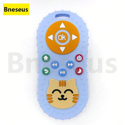 Bneseus 1pc 2026 New Baby Teething Toy, Cartoon Cat Silicone Teether Toy, Suitable For 6-24 Months Old Boys And Girls, Ideal Gift For Ramadan And Eid Al-Fitr