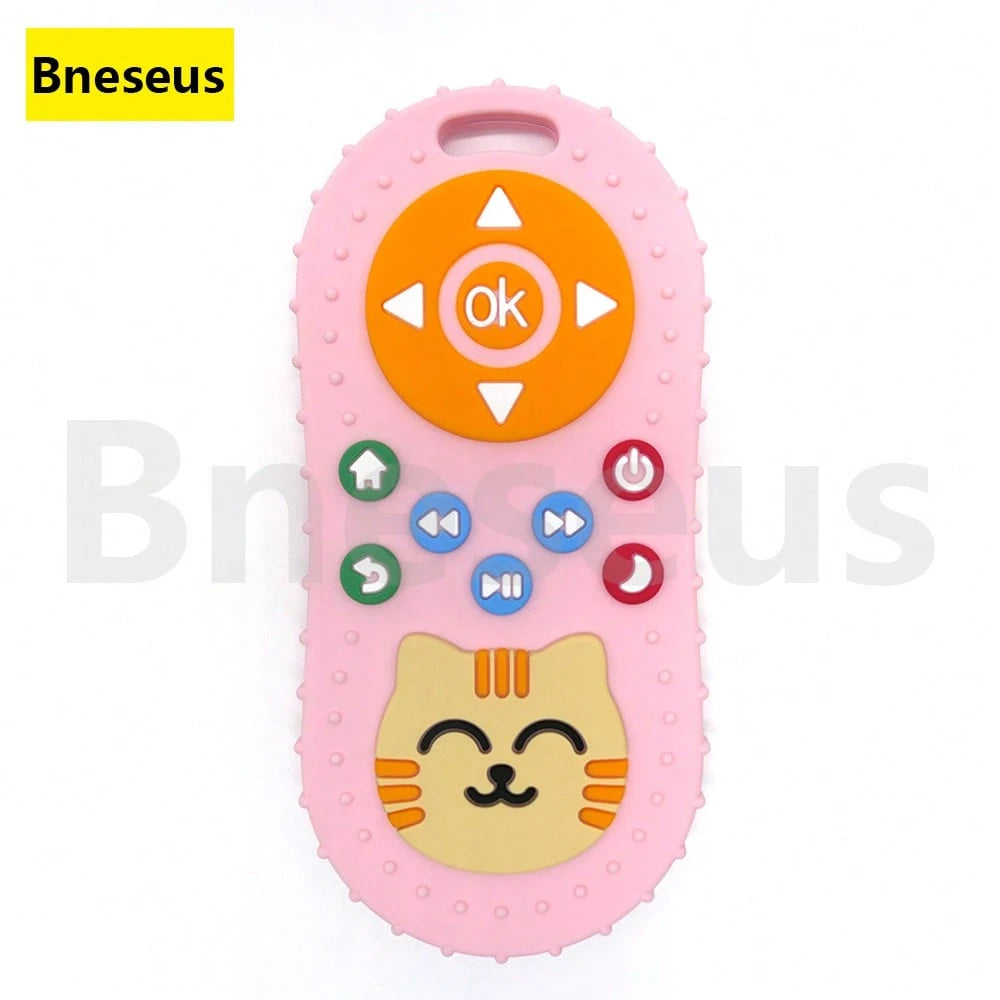 Bneseus 1pc 2026 New Baby Teething Toy, Cartoon Cat Silicone Teether Toy, Suitable For 6-24 Months Old Boys And Girls, Ideal Gift For Ramadan And Eid Al-Fitr