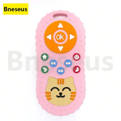 Bneseus 1pc 2026 New Baby Teething Toy, Cartoon Cat Silicone Teether Toy, Suitable For 6-24 Months Old Boys And Girls, Ideal Gift For Ramadan And Eid Al-Fitr