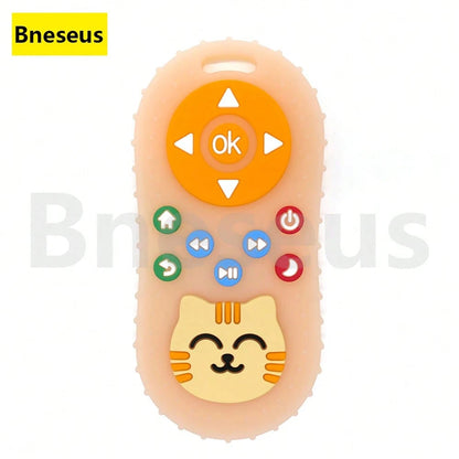 Bneseus 1pc 2026 New Baby Teething Toy, Cartoon Cat Silicone Teether Toy, Suitable For 6-24 Months Old Boys And Girls, Ideal Gift For Ramadan And Eid Al-Fitr