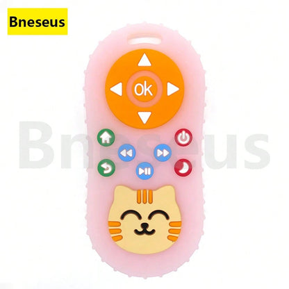 Bneseus 1pc 2026 New Baby Teething Toy, Cartoon Cat Silicone Teether Toy, Suitable For 6-24 Months Old Boys And Girls, Ideal Gift For Ramadan And Eid Al-Fitr