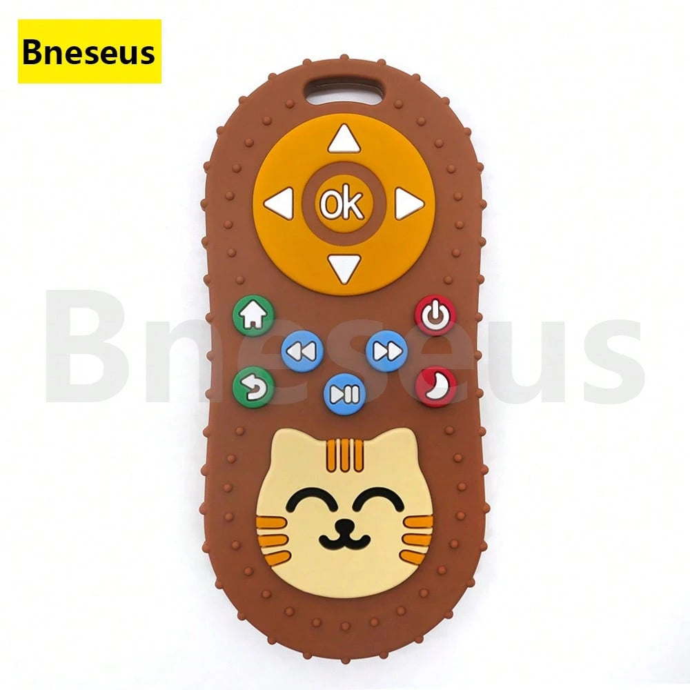 Bneseus 1pc 2026 New Baby Teething Toy, Cartoon Cat Silicone Teether Toy, Suitable For 6-24 Months Old Boys And Girls, Ideal Gift For Ramadan And Eid Al-Fitr