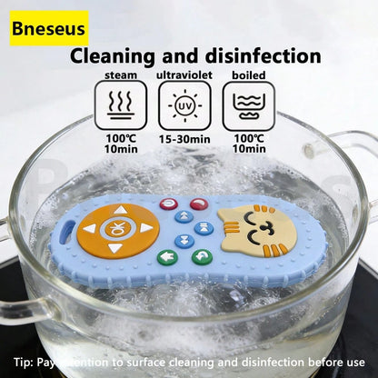 Bneseus 1pc 2026 New Baby Teething Toy, Cartoon Cat Silicone Teether Toy, Suitable For 6-24 Months Old Boys And Girls, Ideal Gift For Ramadan And Eid Al-Fitr