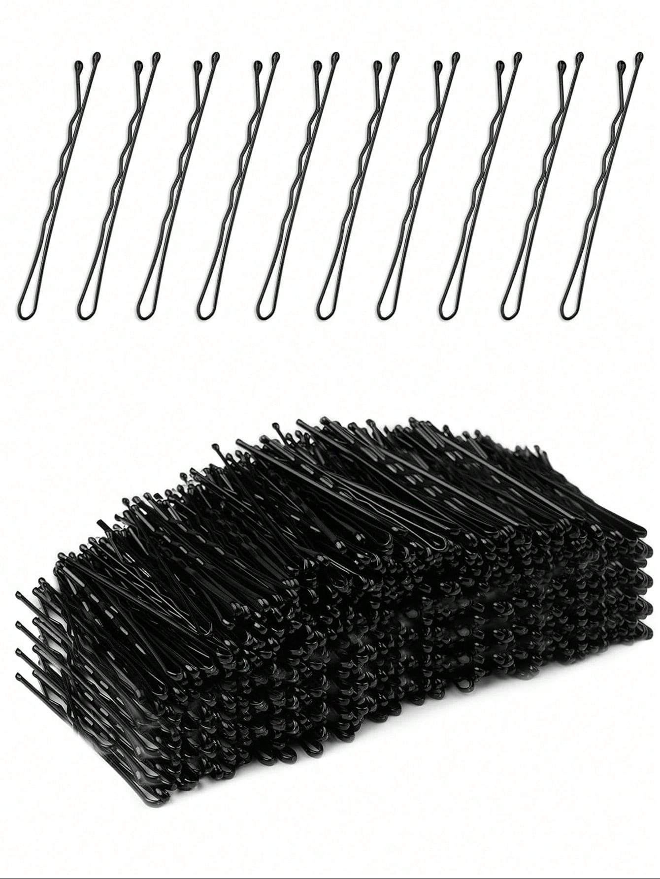 Bobby Pins, Crimped Hair Pins For Women, Non Slip Hair Clips Bulk With Storage Box, Great For All Hair Style